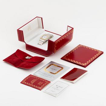 CARTIER, Santos, armbandsur, 29 x 28 (41) mm.