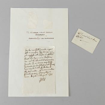 A ROYAL autograph, GUSTAV III (1746-1792), signed and dated 1788.