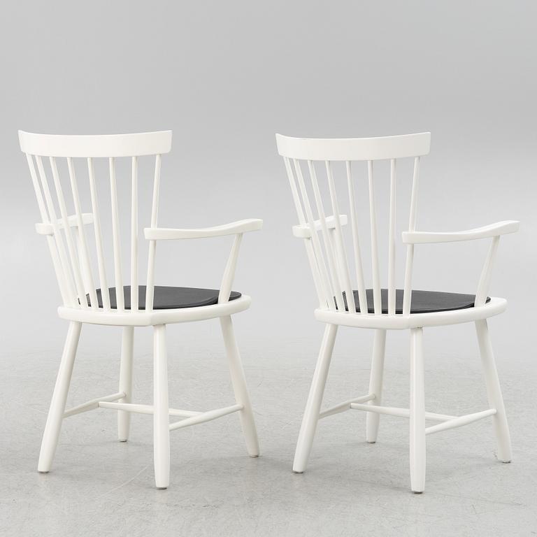 Carl Malmsten, karmstolar, ett par, "Lilla Åland", Stolab.1999.