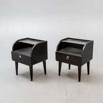 Sängbord, ett par, 1950-tal.