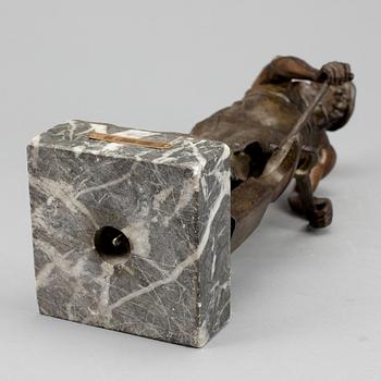 SKULPTUR,  patinerad zink, omkring 1900.