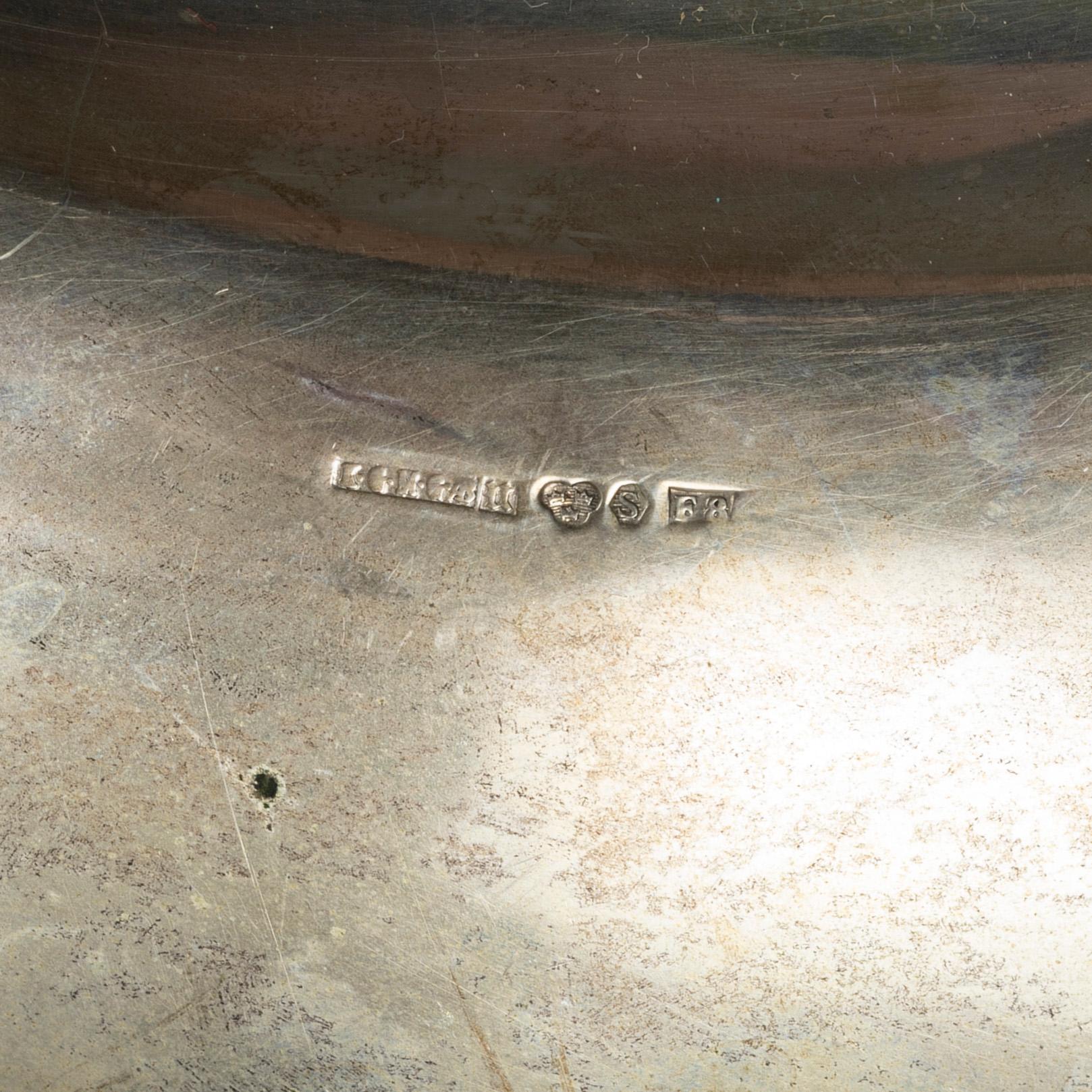 Three silver dishes, Sweden, 1910-32.