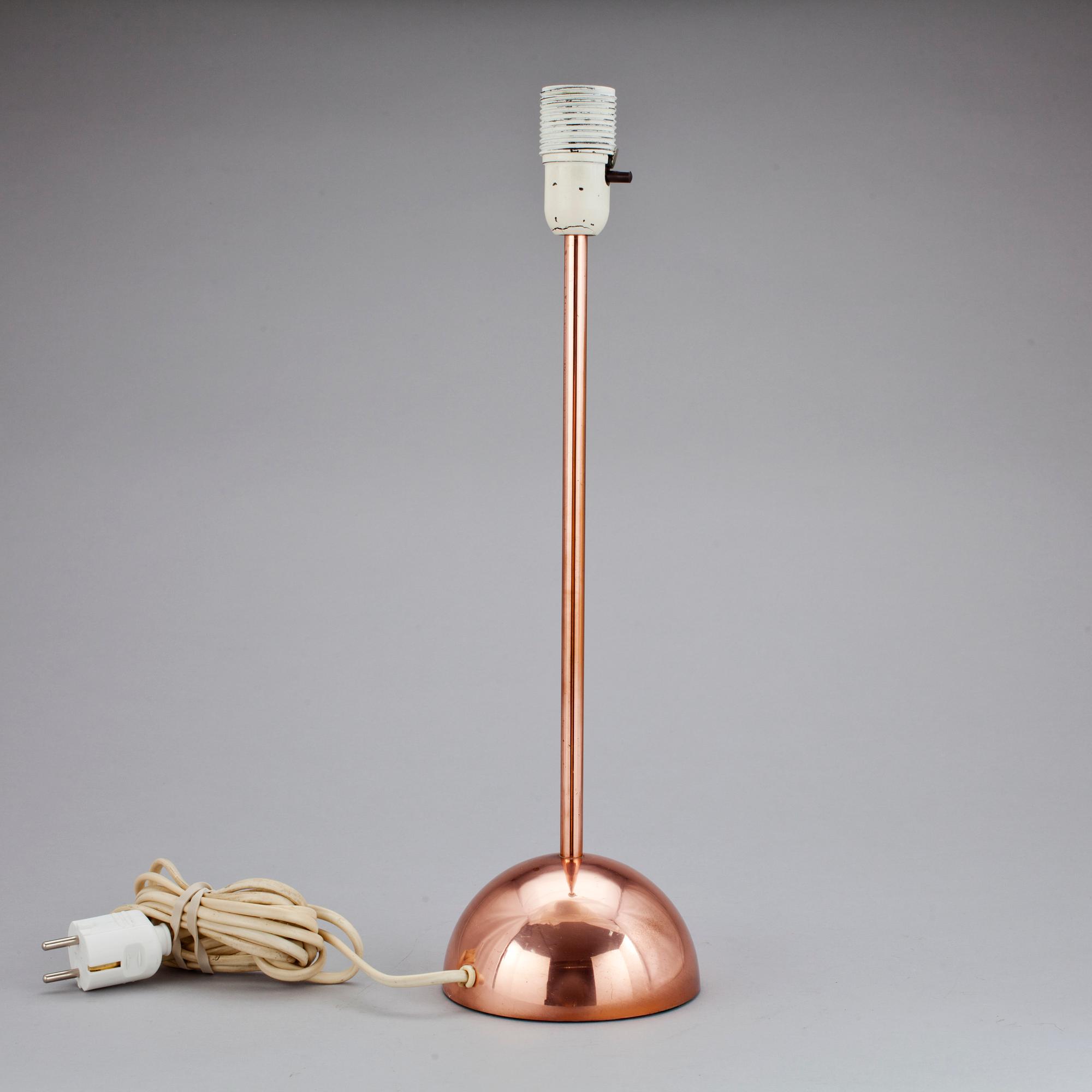 BORDSLAMPA, Bergboms, 1900t-talets andra hälft.