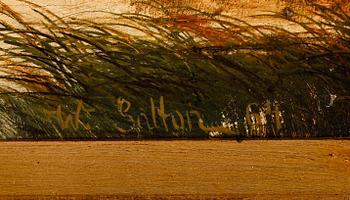 OKÄND KONSTNÄR, olja på duk, signerad Galton och daterad -64.