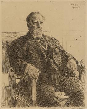 Anders Zorn,  ”President William H Taft”.