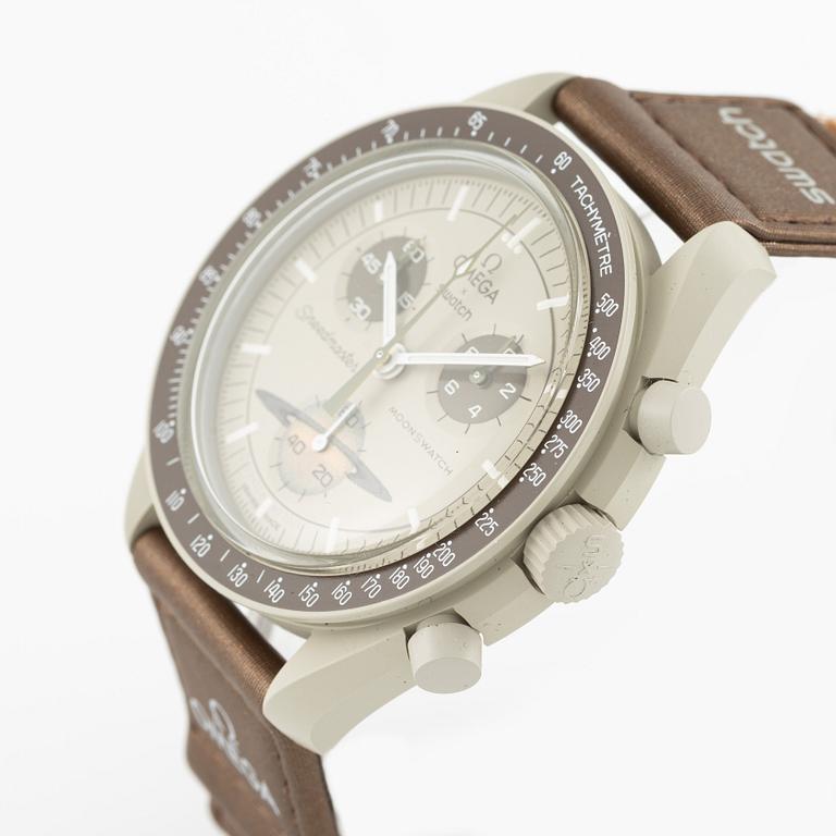 Omega/Swatch, MoonSwatch, "No Reserve", collection of 14 pcs, chronograph, wristwatches, 42 mm.