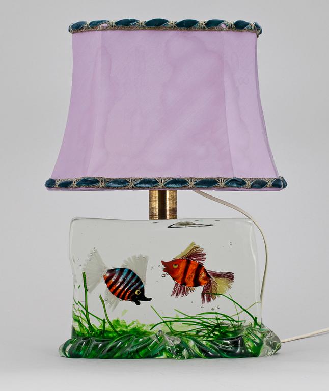 BORDSLAMPA, glas, Cenedese, Murano, 1950-60-tal.