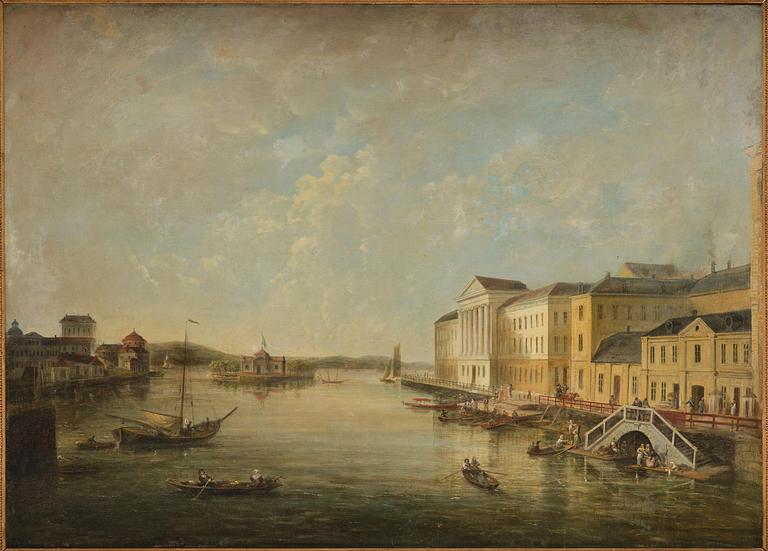 Elias Martin, "Norrström with the Bondeska Palace, Stockholm".