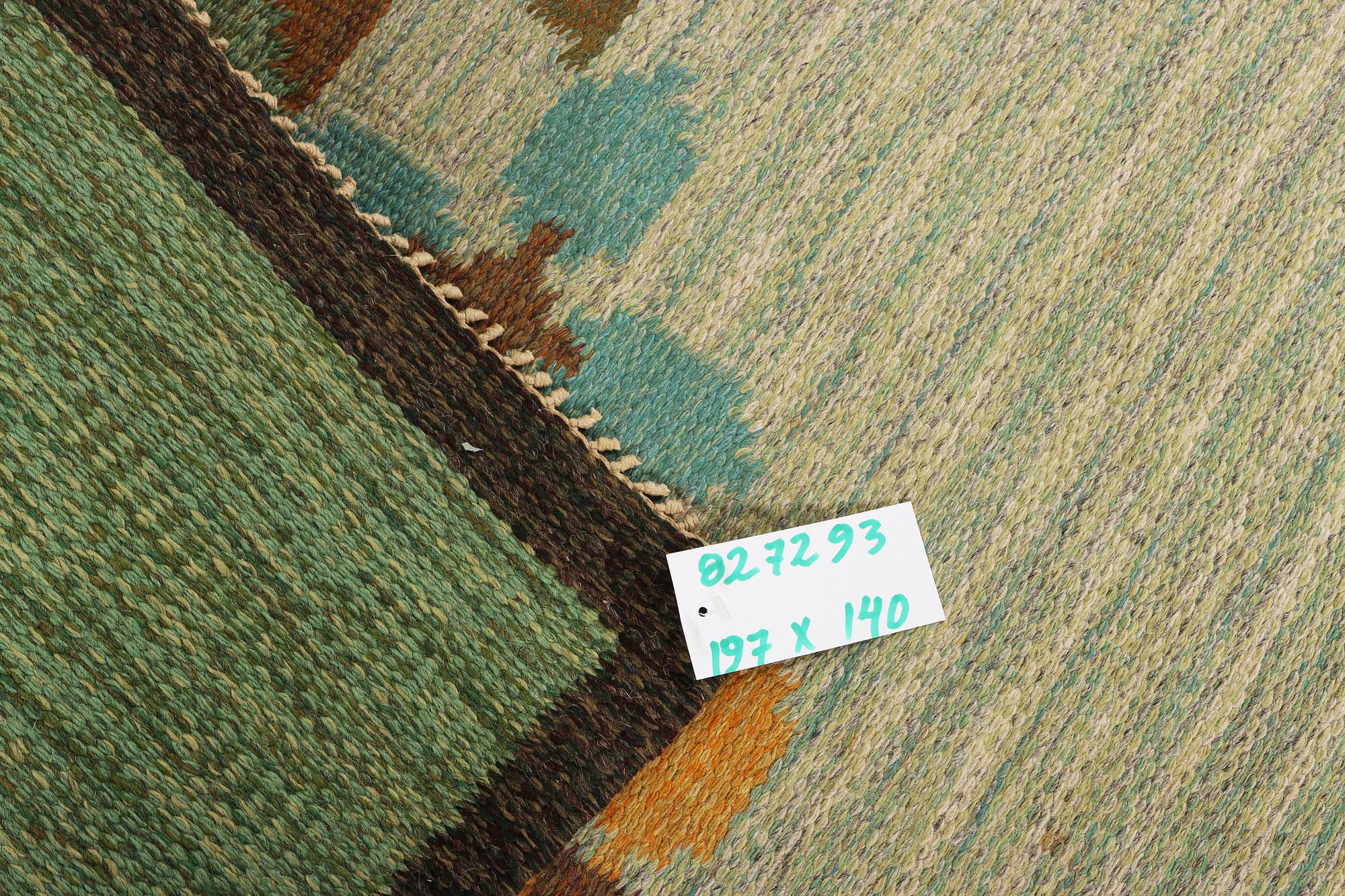 Ulla Parkdal, a flat weave rug c. 197 x 140 cm.