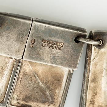 Björn Weckström, A necklace "Galactic Peaks", sterling silver, for Lapponia Finland 1975.