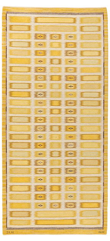 matta, rölakan, ca 281 x 130 cm, signerad JLH MM.