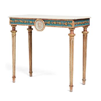 34. A late Gustavian console table.