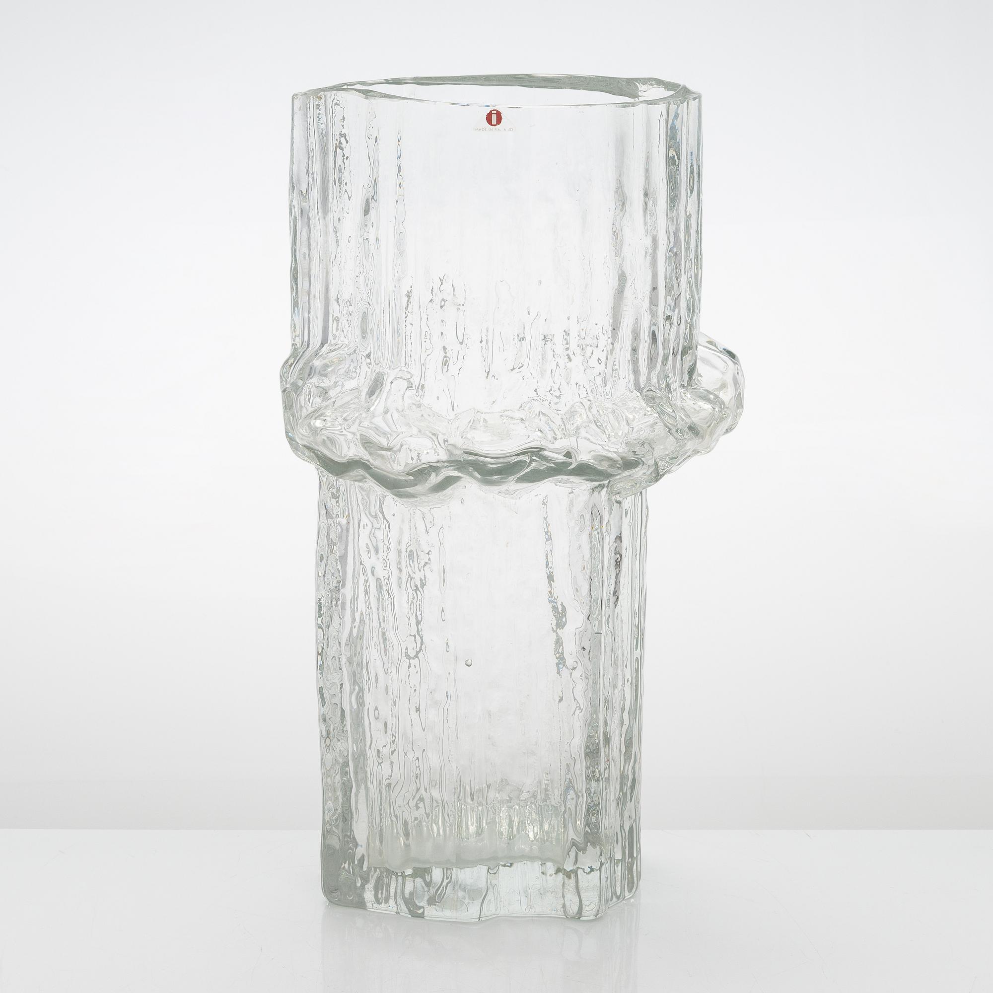 Tapio Wirkkala,  vas, glas, "Alpina", signerad Tapio Wirkkala 3546. Iittala, 1967-74.