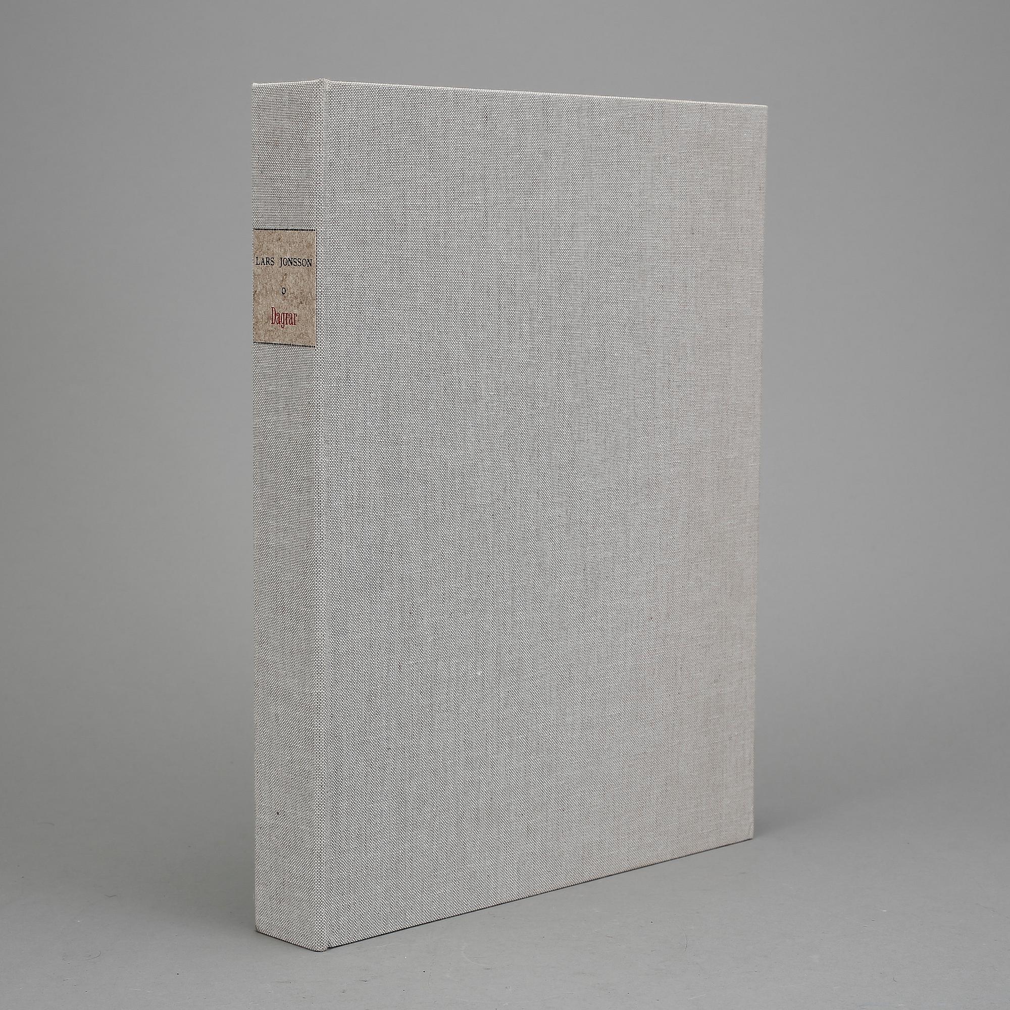 LARS JONSSON, kassettbok ur serien "Dagrar", signerad och daterad 20:e december 2000.