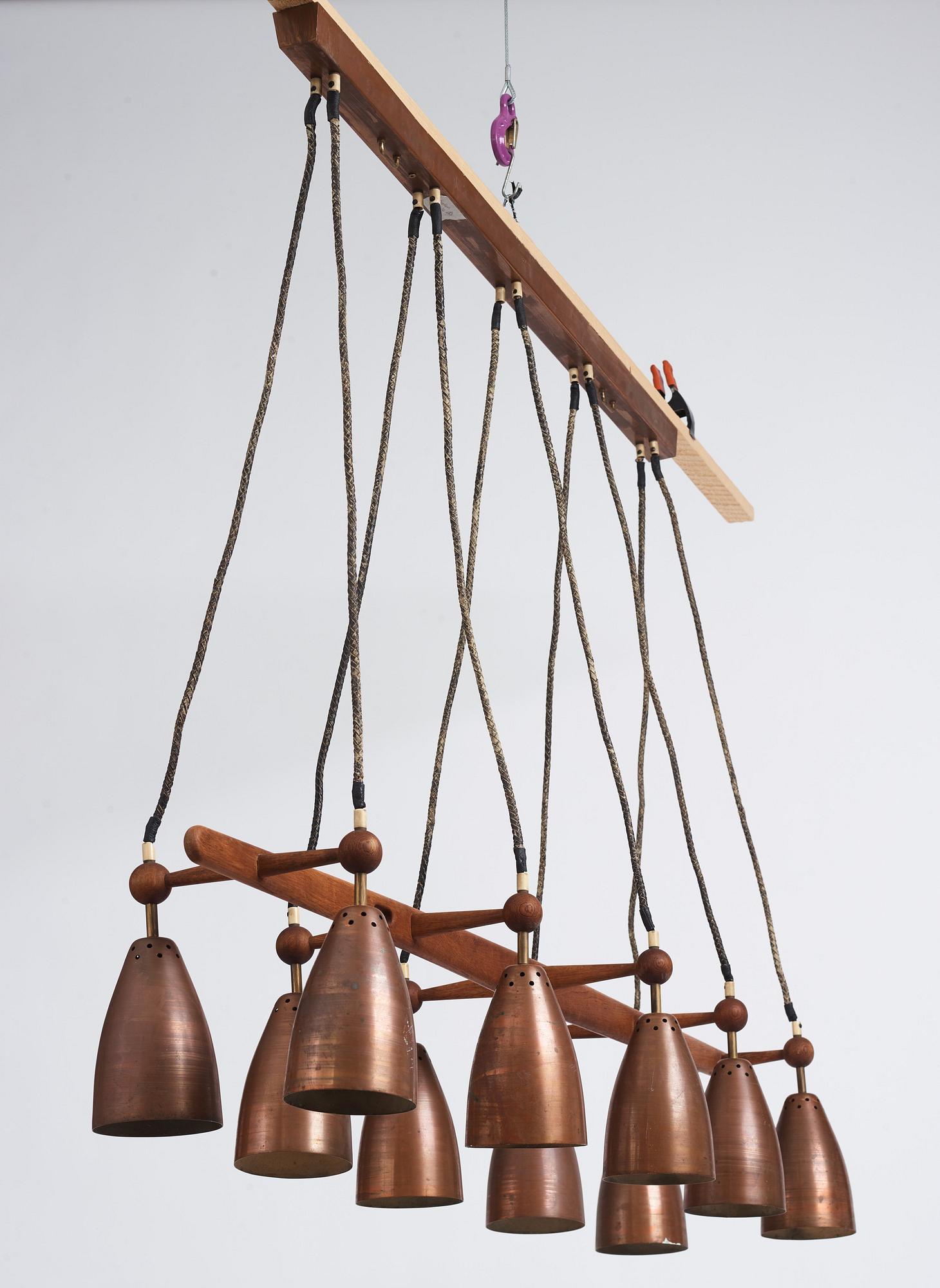 Hans-Agne Jakobsson, attributed, a ceiling lamp, Hans Agne Jakobsson AB, Markaryd, Sweden 1950s.