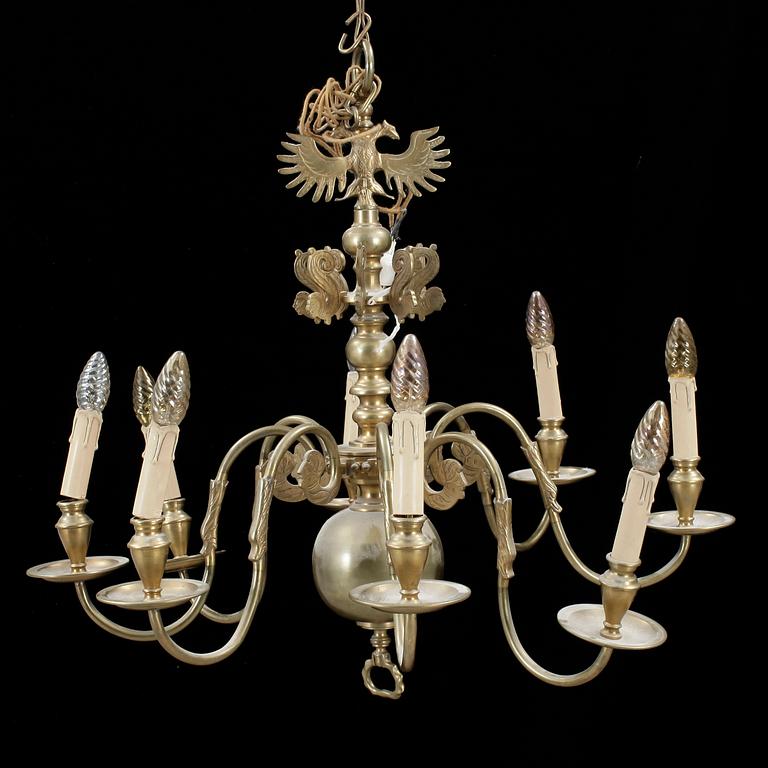 LJUSKRONA, barockstil, 1900-talets andra hälft. Höjd 70cm.