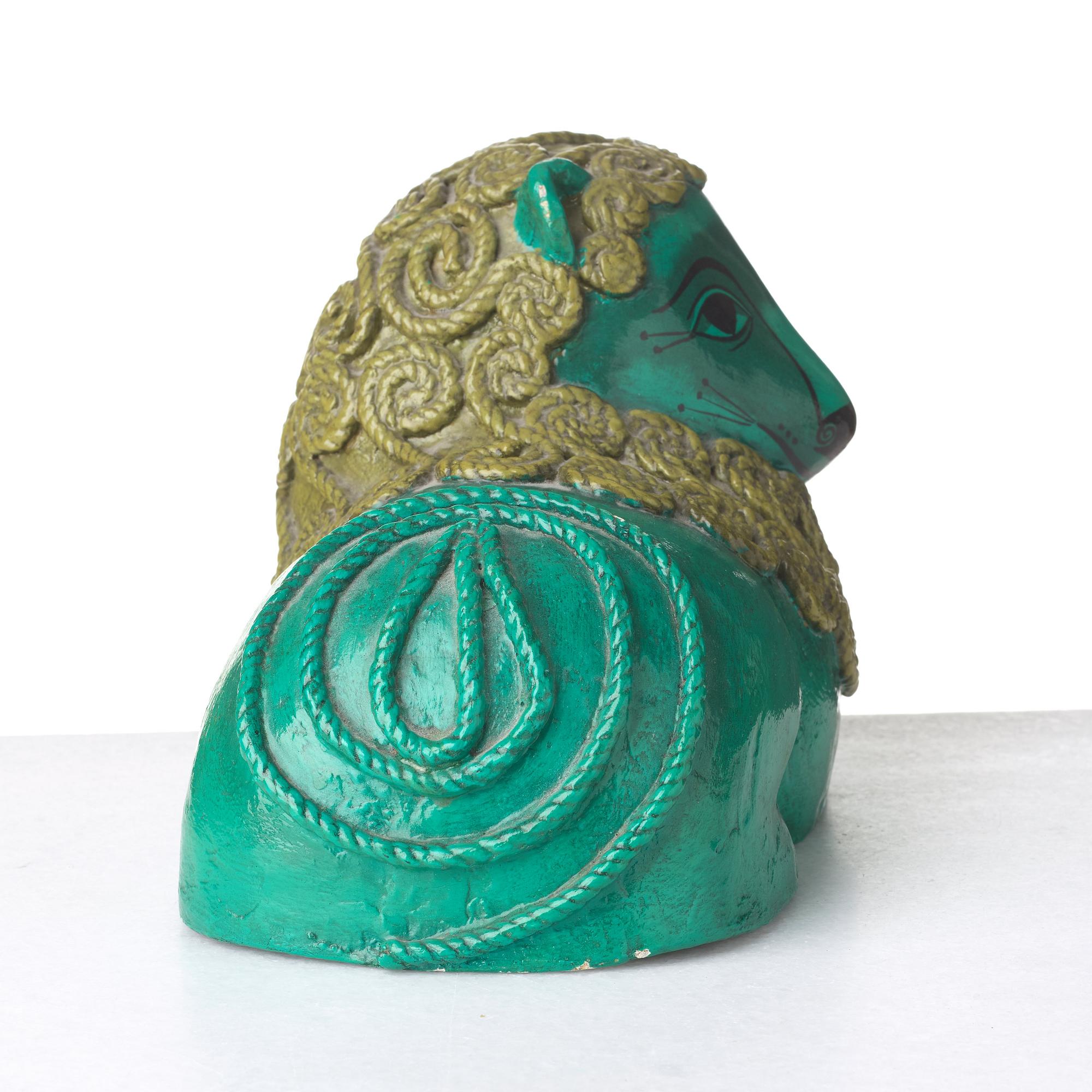 A papier maché sculpture of a lion, Capistrano, Mexico, 1960-70's.