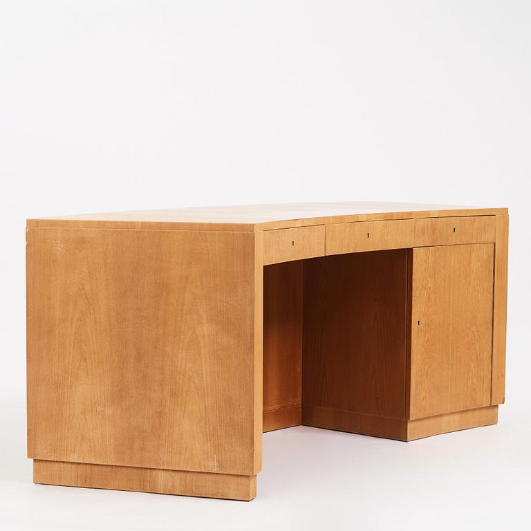 Axel Einar Hjorth, an ashwood veneered desk, Nordiska Kompaniet 1939. The model was designed in 1936.