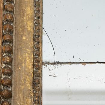 Spegellampetter, ett par, för ett ljus, sent 1700-tal, Gustavianska.