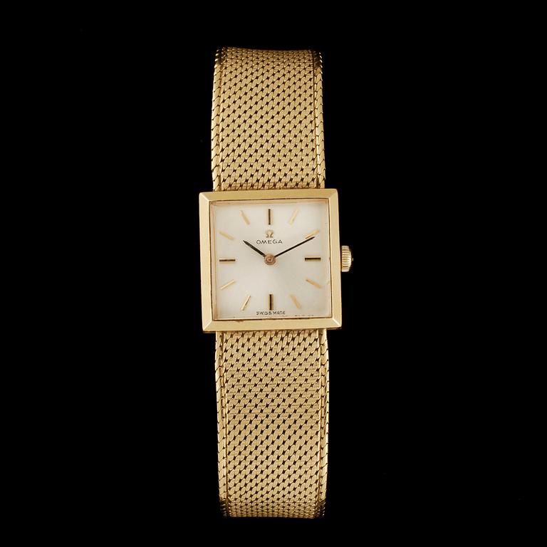ARMBANDSUR, Omega, 18K guld. Totalvikt ca 52 g.