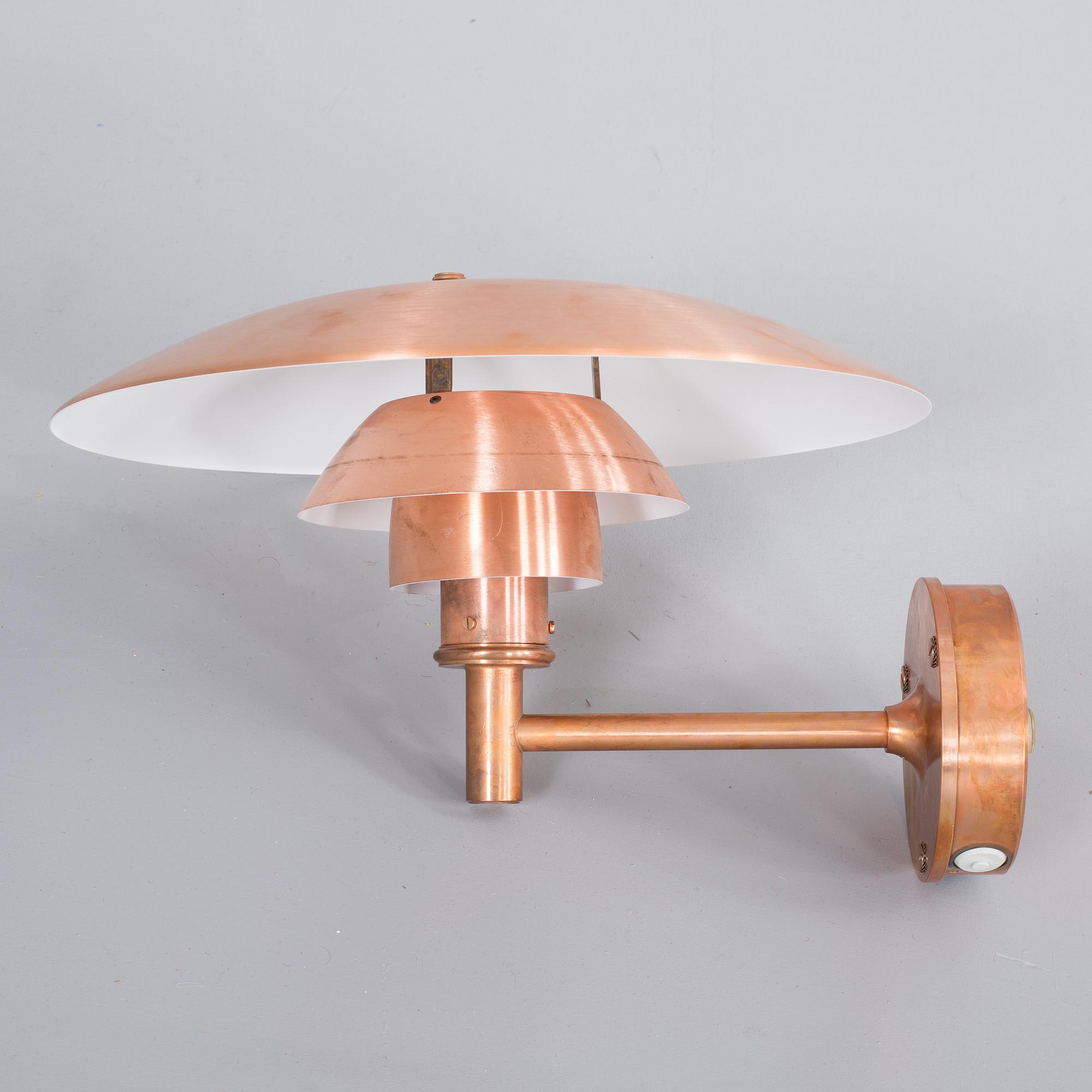 POUL HENNINGSEN, a "PH" Louis Poulsen wall lamp/ outdoor lamp.