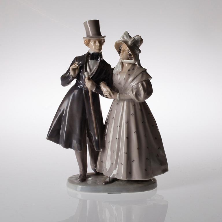FIGURIN, porslin, Christian Thomsen, Royal Copenhagen 1914.