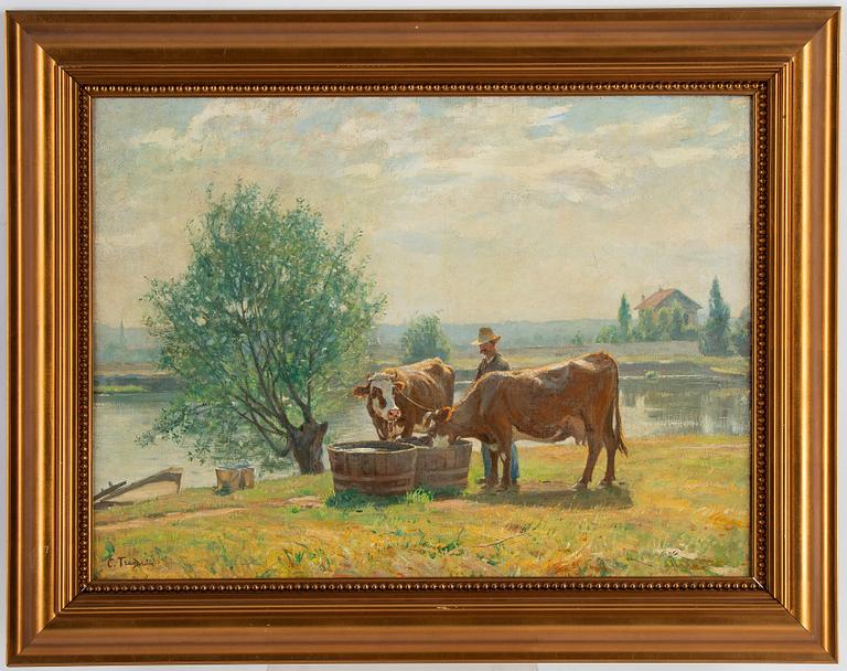 Carl Trägårdh, oil on canvas, signed.