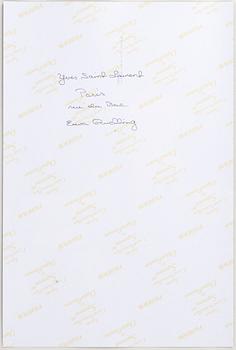 Ewa Rudling, photograph, signed-.