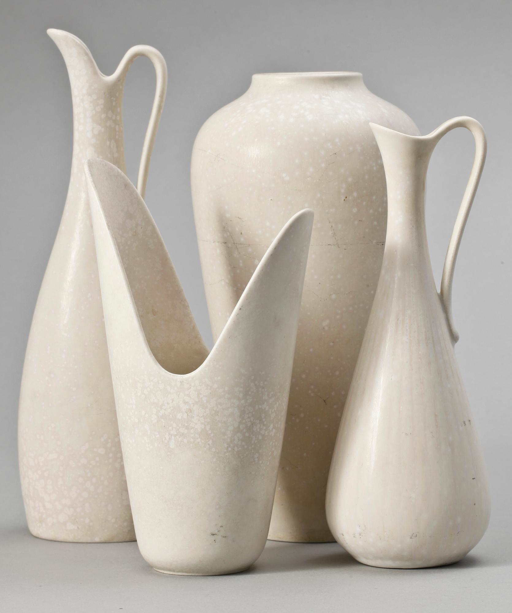 VASER, 4 st, keramik, Gunnar Nylund Rörstrand.