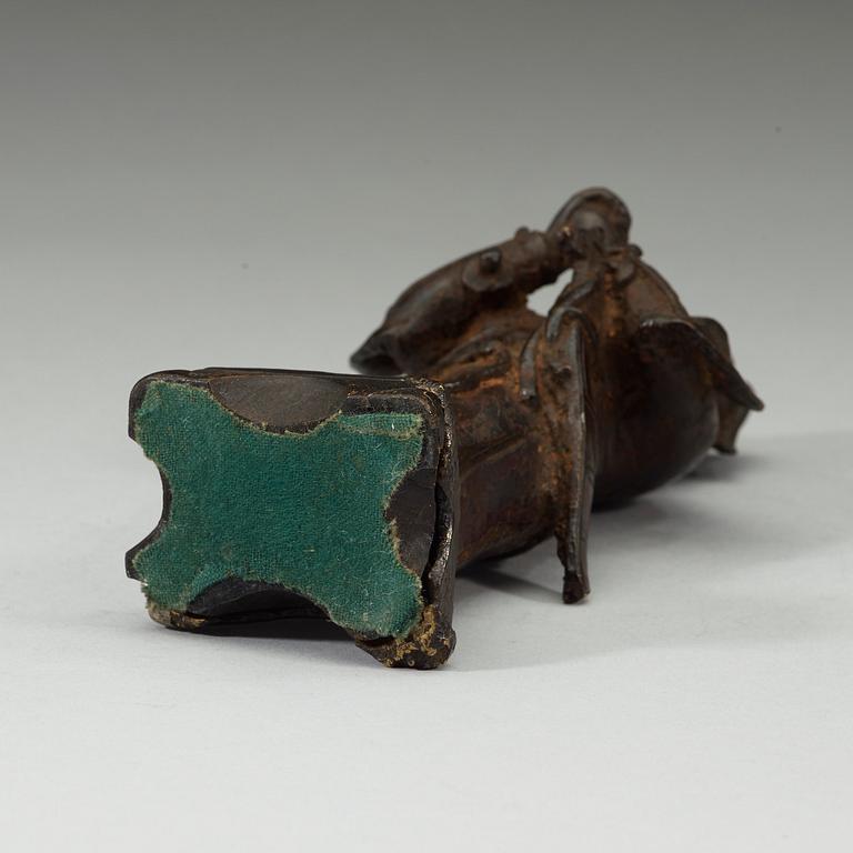 DAOISTISK GUDOM, brons, Mingdynastin (1368-1644).