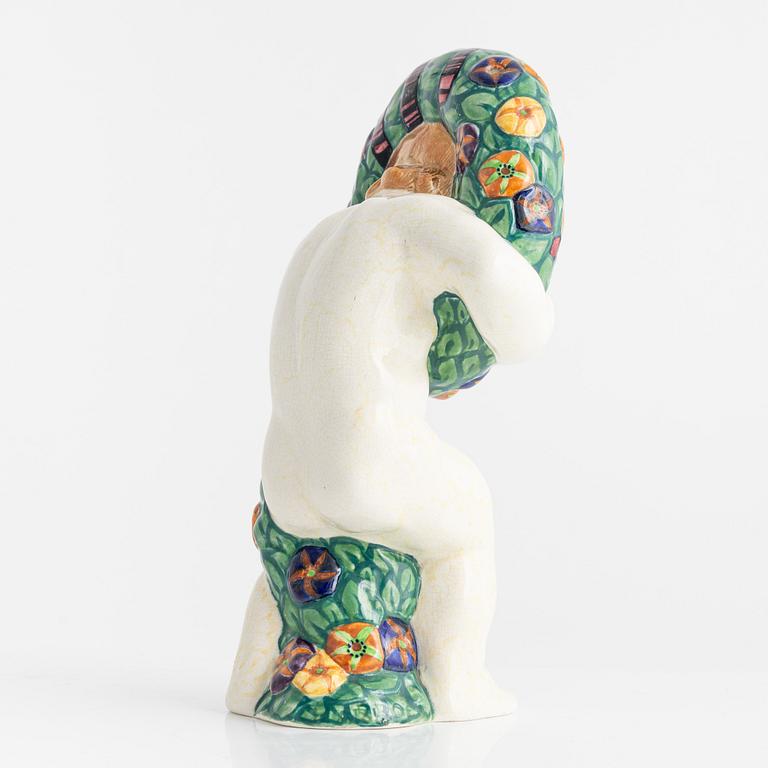 Rasmus Harboe, a faience figurine, Aluminia, Denmark.