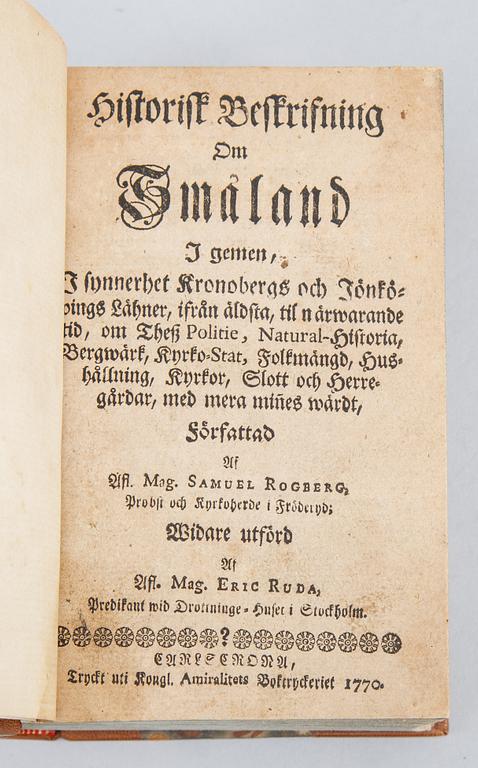 With a chapter by Linnaeus, 1770.