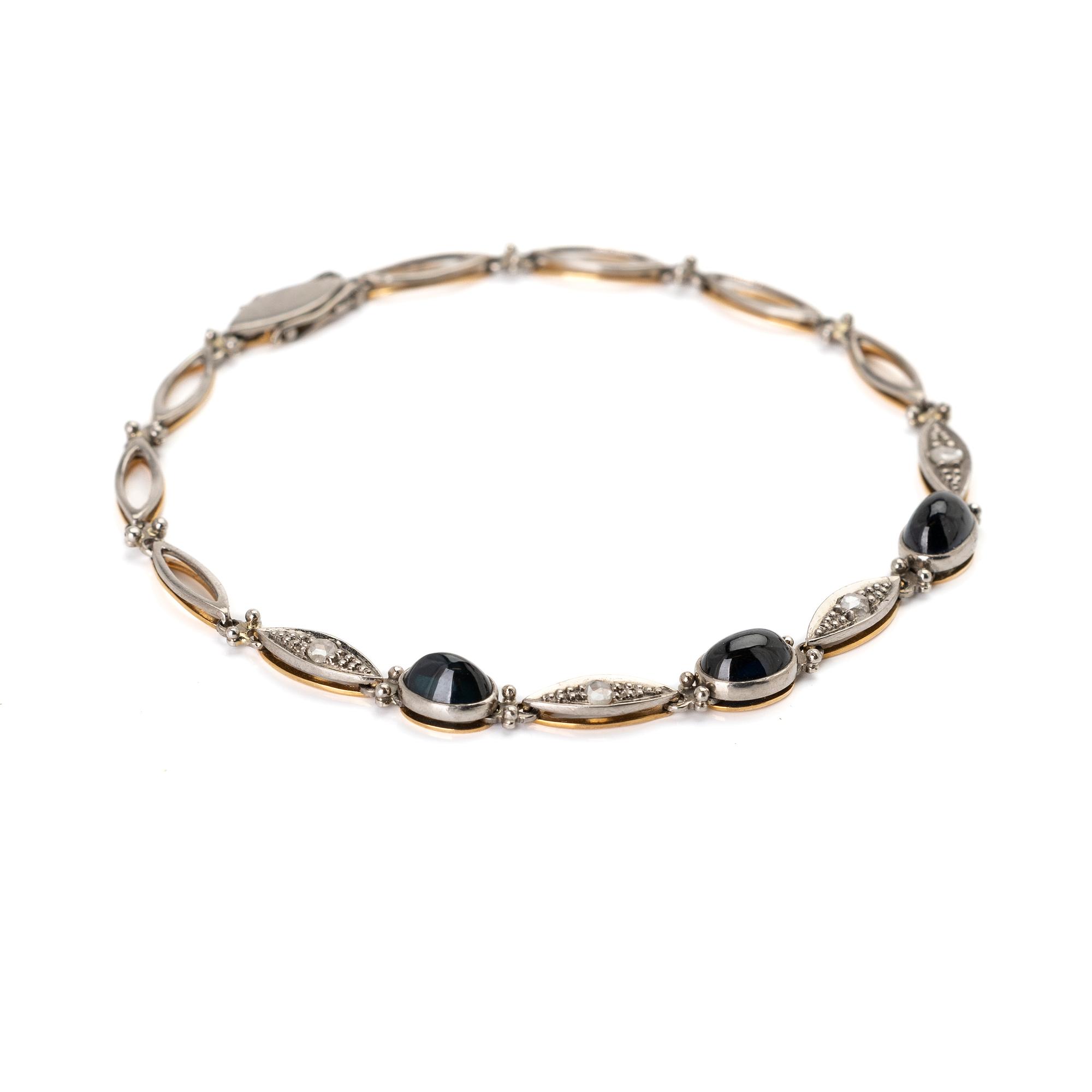 Bracelet, 18K gold, sapphires and diamonds, Heribert Engelbert AB, Stockholm, 1954.