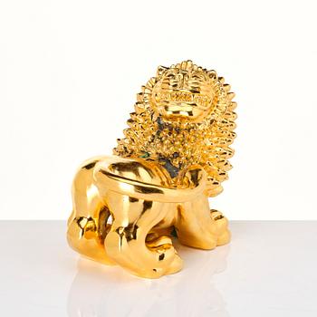 Anna Petrus, a gilt pewter sculpture of a lion, Svenskt Tenn, Stockholm, 1988.
