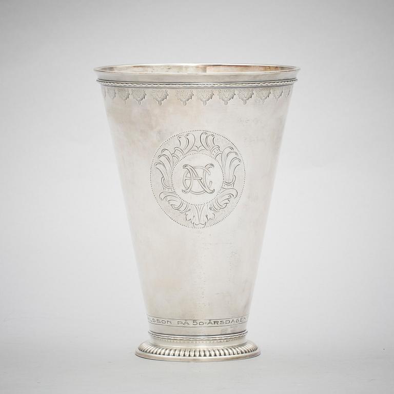 BÄGARE, silver, GAB, Stockholm, 1931, vikt 469g.