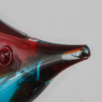 FIGURIN, glas, troligen Murano. 1900-talets andra hälft.
