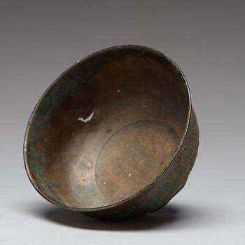 A bronze bowl, Qing dynasty (1644-1912).