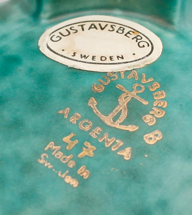 VAS samt SKÅL, stengods, Argenta, Gustavsberg.