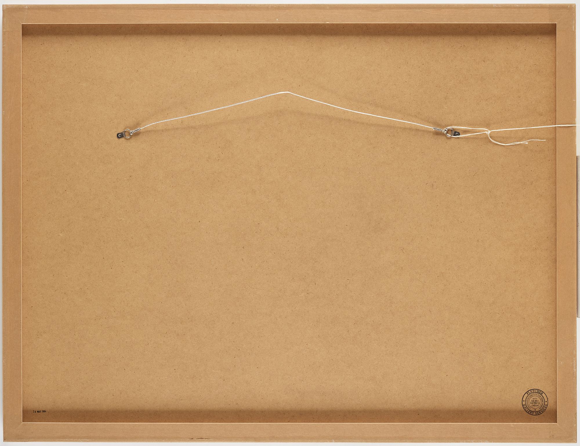 MATT GREENE, utförd 2003, bläck och färgkrita på papper.