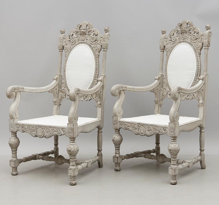 KARMSTOLAR, 1 par, 1800-talets andra hälft.