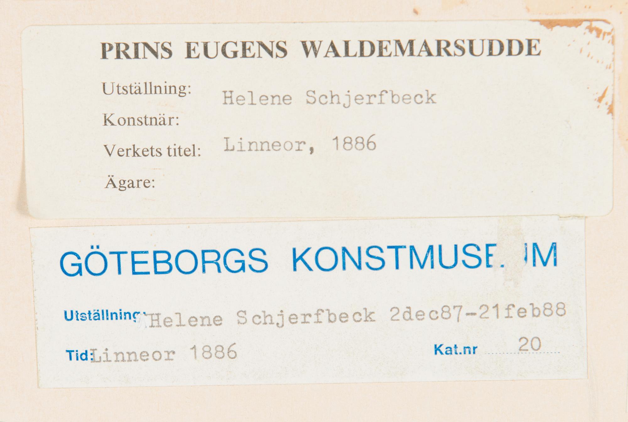 Helene Schjerfbeck, "Vanamoita".