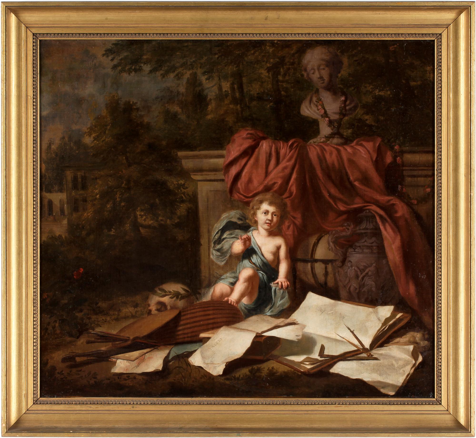 NICOLAES MAES hans efterföljd, olja på uppfodrad duk.