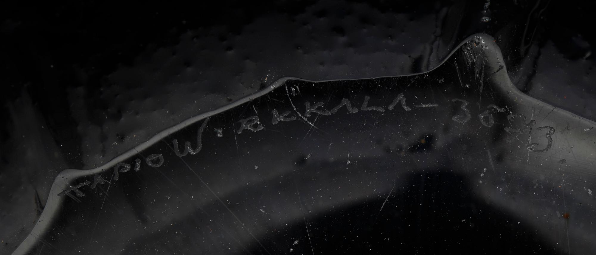 SKÅLFAT, glas, Tapio Wirkkala, signerad och numrerad 3573.