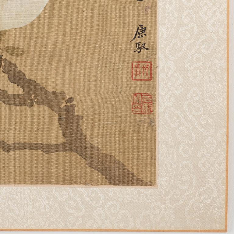 An album with 12 paintings by Qing dynasty artists, circa 1900. Attributed to Zhang Jian, Shou Ping, Yang Jin, after.