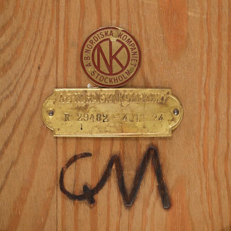 A Carl Malmsten mirror with inlays by Nordiska Kompaniet, 1920'-30's.