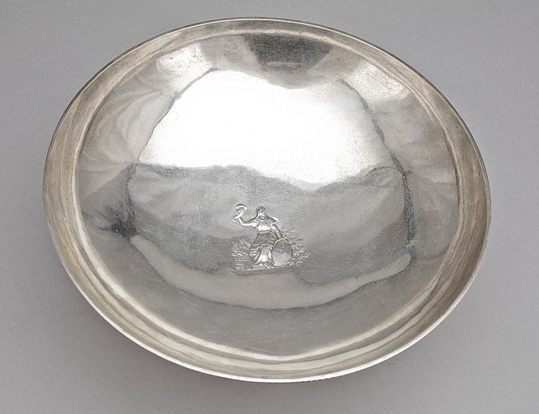 An Atelier Borgila silver bowl, Stockholm 1927.