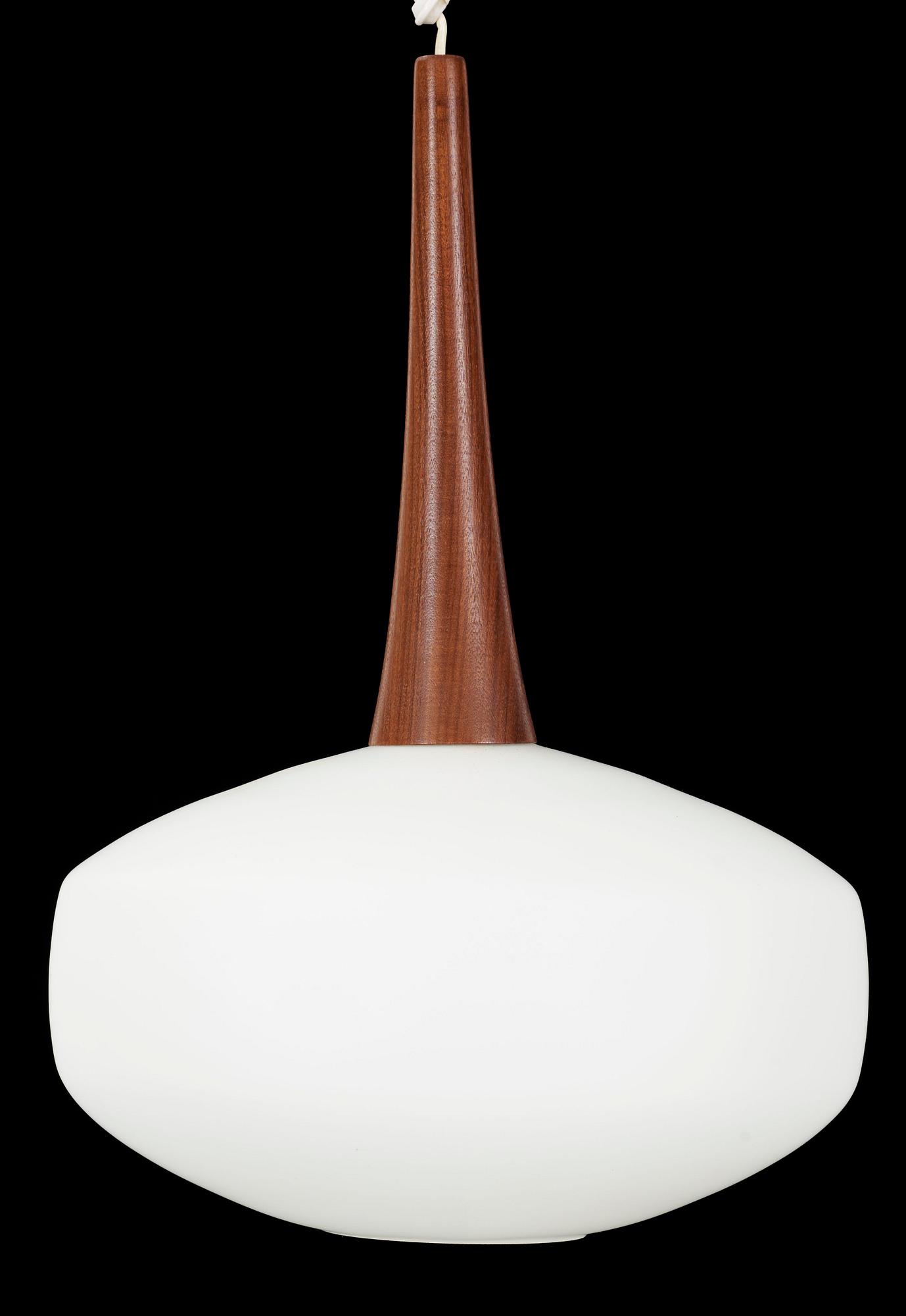 TAKLAMPA, möjl Luxus, 1950/1960-tal. H 45, diam 30.