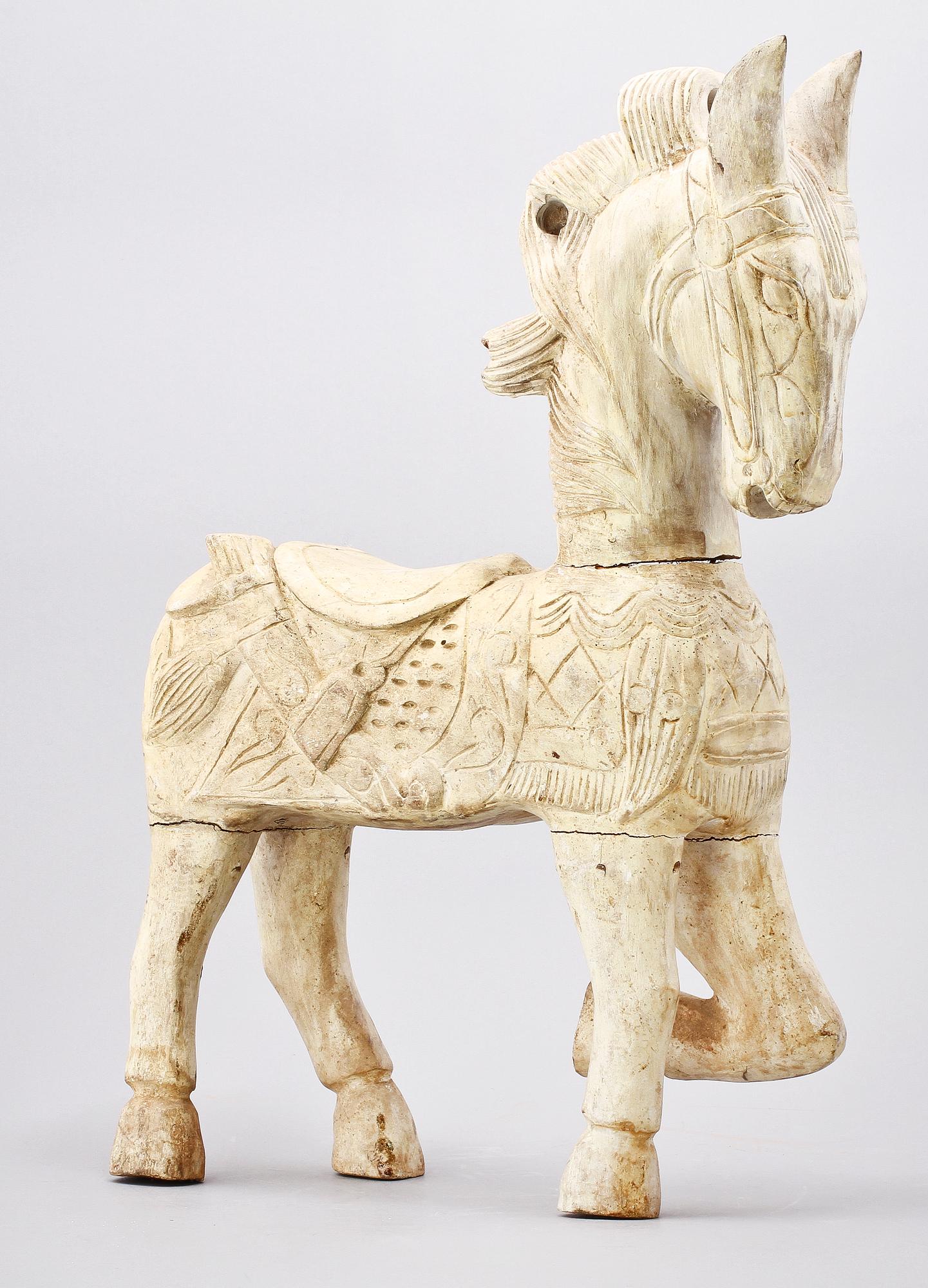 FIGURIN, trä, orientalisk, 1800/1900-tal.
