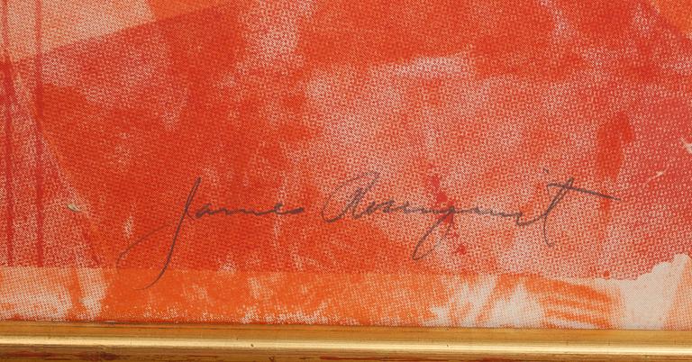 JAMES ROSENQUIST, färgserigrafi, signerad och numrerad 24/200.