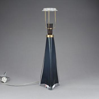 BORDSLAMPA, glas, Carl Fagerlund, Orrefors, 1900-talets andra hälft.